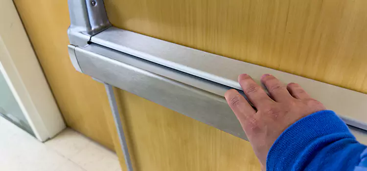 Installing a Push Bar on a Door North Richland Hills